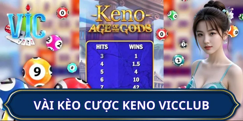 Vài kèo cược Keno VICCLUB nên hiểu rõ